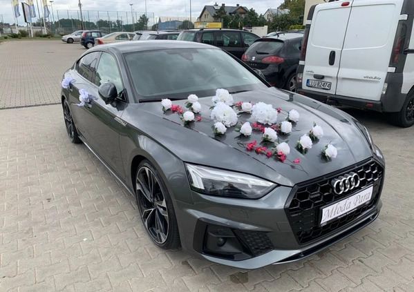 Audi A5 cena 164000 przebieg: 105000, rok produkcji 2021 z Biała małe 67